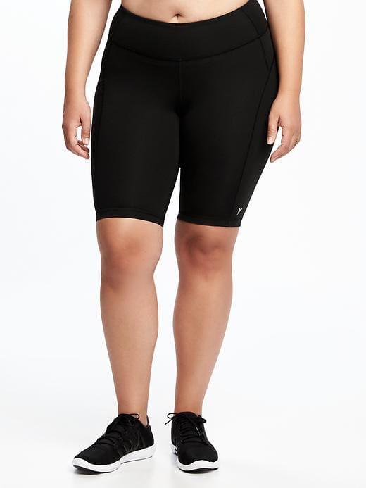 Old Navy Womens Plus-size Compression Bermuda Shorts (10) Black Size 2x