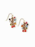 Old Navy Multi Colored Stone Drop Earrings For Women - Multi Color