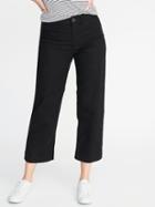 Mid-rise Straight Utility Ankle Chinos For Women