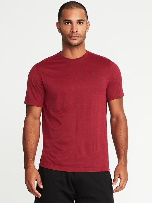 Old Navy Mens Go-dry Eco Performance Tee For Men Curry Red Size S