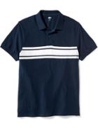 Old Navy Striped Jeresy Polo For Men - Ink Blue