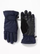 Old Navy Mens Water-resistant Snow Gloves For Men Navy Blue Size S/m