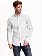 Old Navy Classic Regular Fit Shirt Size L - White