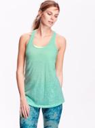Old Navy Womens Burnout Tanks Size L - Trade Winds Neon Poly