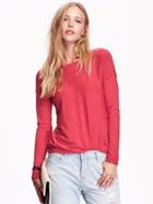 Old Navy Womens Boatneck Sweater Size M Tall - Coral Pink