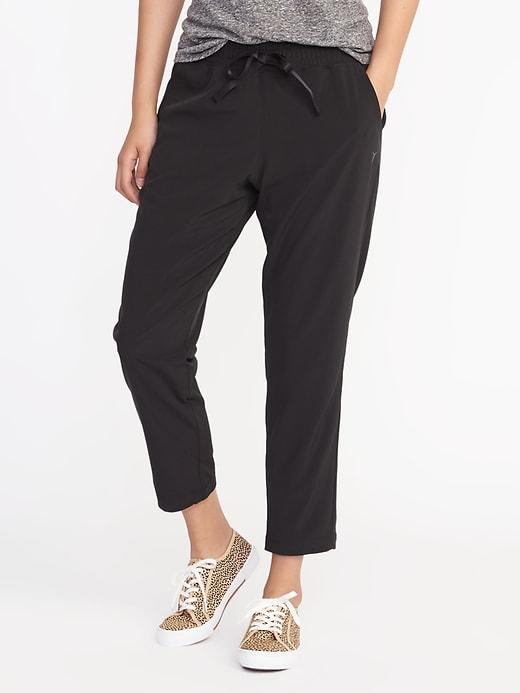 Old Navy Mid Rise Go Dry All Day Pants For Women - Black