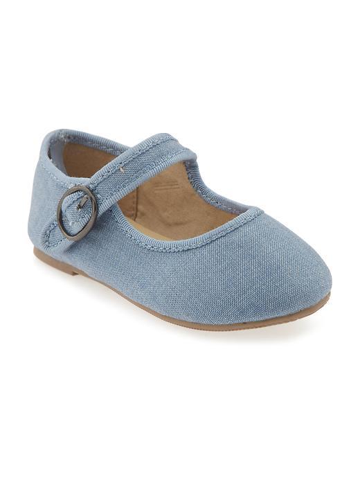 Old Navy Chambray Ballet Flats - Mid Tone Chambray