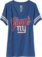 Old Navy Womens Nfl Sleeve Stripe Tee Size L - Giants