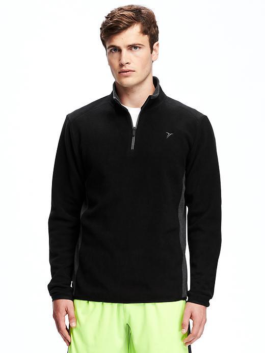 Old Navy Go Warm Relaxed 1/4 Zip Jacket For Men - Black