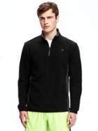 Old Navy Go Warm Relaxed 1/4 Zip Jacket For Men - Black