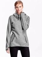 Old Navy Womens Sweater Fleece Tunic Hoodie Size Xxl Petite - Carbon