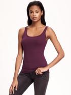 Old Navy Fitted Rib Knit Tank For Women - Cranberry Cocktail