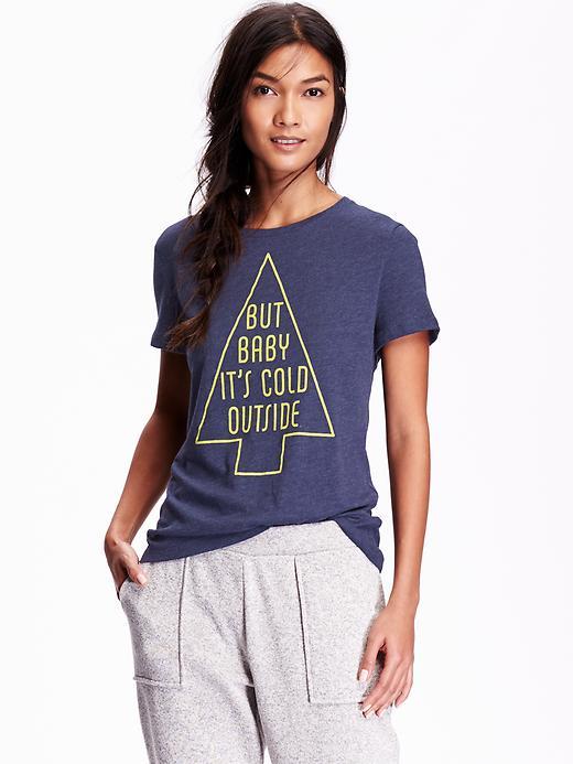 Old Navy Graphic Tee Size L - Lost At Sea Navy