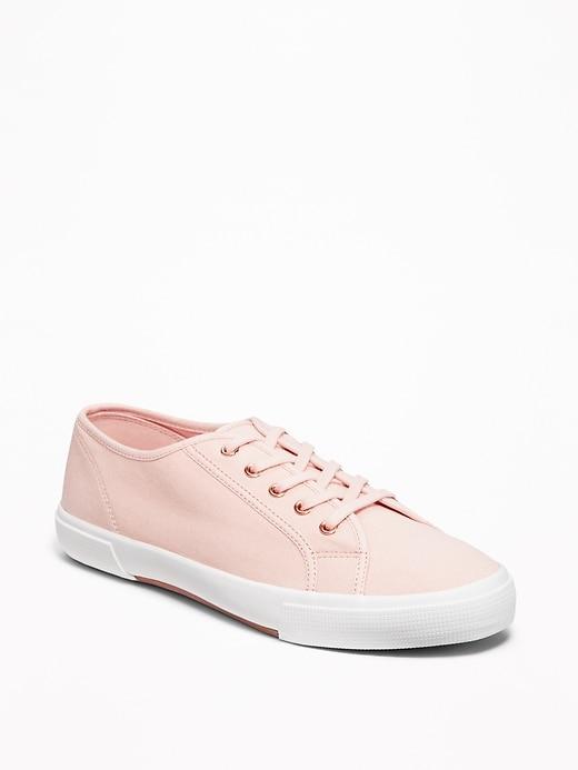 Old Navy Womens Canvas Sneakers For Women Blushin'; Up Size 8 1/2