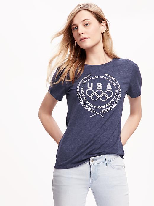 Old Navy United States Olympic Committee Graphic Tee For Women - Usa