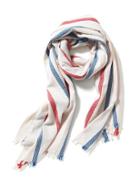 Old Navy Embroidered Stripe Scarf - White Stripe