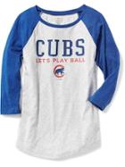 Old Navy Mlb Team Lets Play Ball Tee For Women - Chicago Cubs