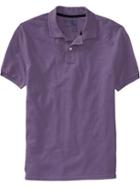 Old Navy Mens New Short Sleeve Pique Polos - Evening Lilac