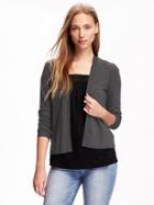 Old Navy Open Front Cardigan For Women - Charcoal