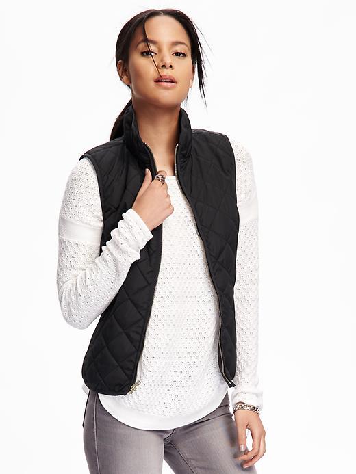 Old Navy Quilted Vest For Women - Blackjack