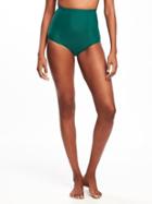 Old Navy Womens High-waist Swim Bottoms For Women Tectonics Teal Size Xs