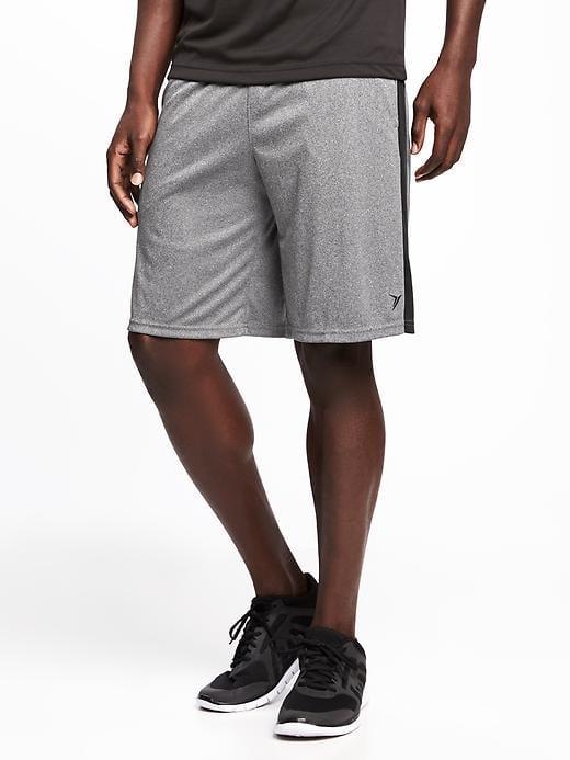 Old Navy Mens Go-dry Cool Training Shorts For Men (10) Gray Print Size S