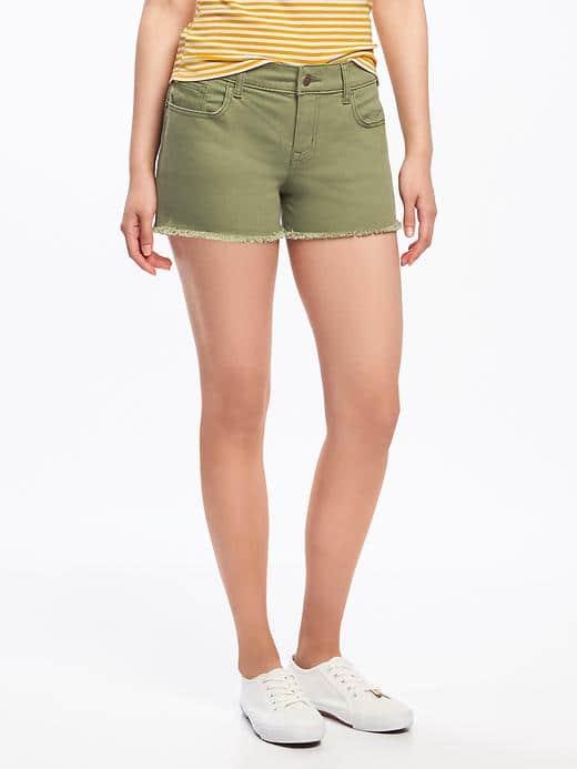 Old Navy Boyfriend Cutoffs For Women 3 - I Think Olive