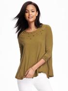 Old Navy Swing Cutwork Top For Women - In A Pickle