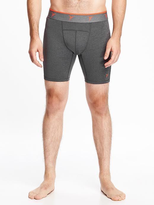 Old Navy Mens Go-dry Cool Base-layer Shorts For Men (8) Heather Gray Size Xl