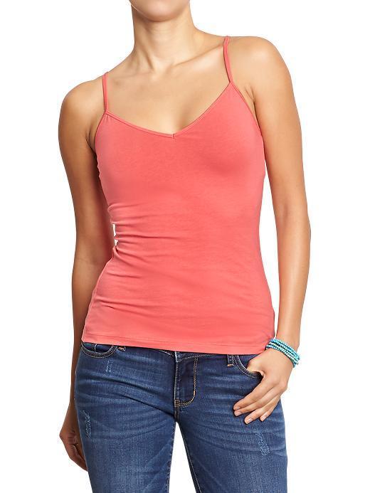 Old Navy Womens V Neck Camis Size L Tall - Apple Guava