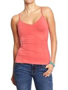 Old Navy Womens V Neck Camis Size L Tall - Apple Guava