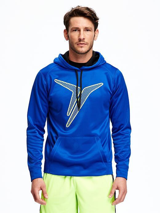Old Navy Go Dry Cool Graphic Fleece Hoodie For Men - Prize Winner Polyester