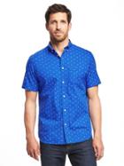 Old Navy Slim Fit Classic Shirt For Men - Blue Crystal