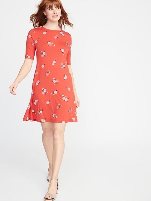 Jersey Swing Dress For Women