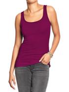 Old Navy Womens Perfect Pop Color Tanks - Winter Wine