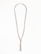 Old Navy Womens Knotted Multi-strand Chain Necklace For Women Silver Size One Size