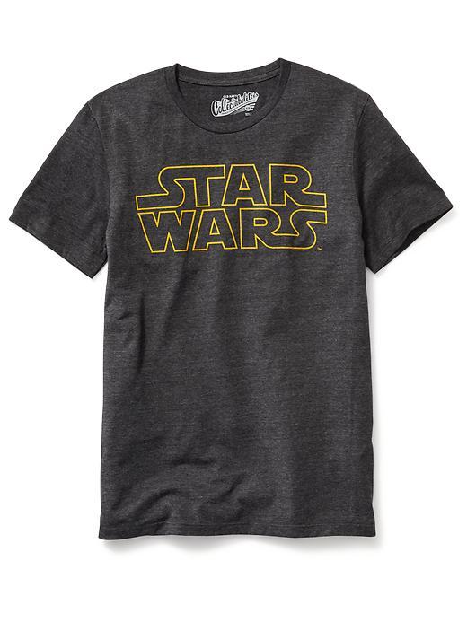 Old Navy Star Wars Logo Tee Size Xxl Big - Charcoal Heather Gray