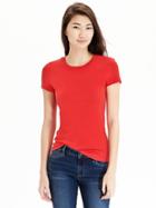 Old Navy Womens Perfect Crew Neck Tees Size L Tall - Ambrosia Apple