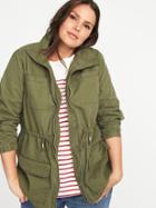 Old Navy Womens Plus-size Twill Field Jacket Hunter Pines Size 1x