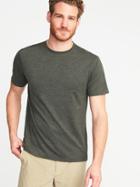 Old Navy Mens Built-in Flex Go-dry Performance Tee For Men Olive Size Xl