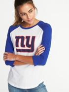 Old Navy Womens Nfl Team Raglan Tee For Women Giants Size Xs