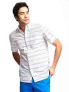 Old Navy Slim Fit Classic Shirt For Men - Blue