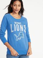 Old Navy Womens Nfl Team-graphic Sweatshirt For Women Detroit Lions Size Xs