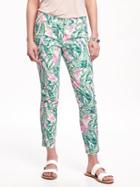 Old Navy Patterned Pixie Chinos For Women - Multi Print
