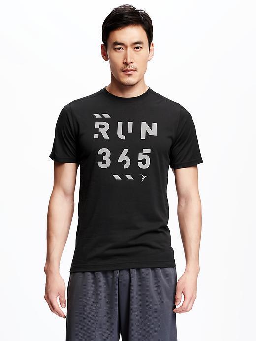 Old Navy Go Dry Performance Graphic Tee For Men - Black