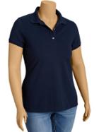 Old Navy Womens Plus Pique Polos - Ink Blue