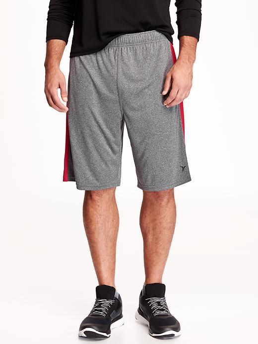 Old Navy Mens Go Dry Training Shorts 10" Size Xxl Big - Heather Grey