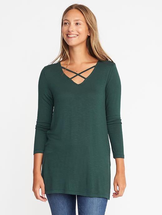 Old Navy Relaxed Cross Strap Tunic For Women - Fir Ever