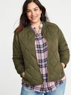 Old Navy Womens Lightweight Quilted Plus-size Jacket Crocodile Tears Size 1x