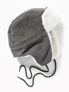 Old Navy Mens Patterned Sherpa-trim Trapper Hat For Men Herringbone Size L/xl